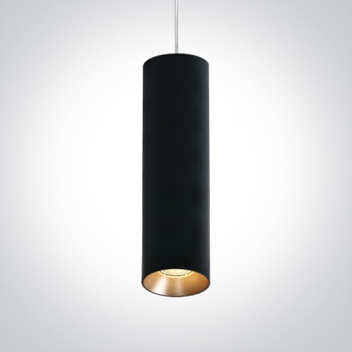 Lustra LED 10W, rotunda, culoare negru